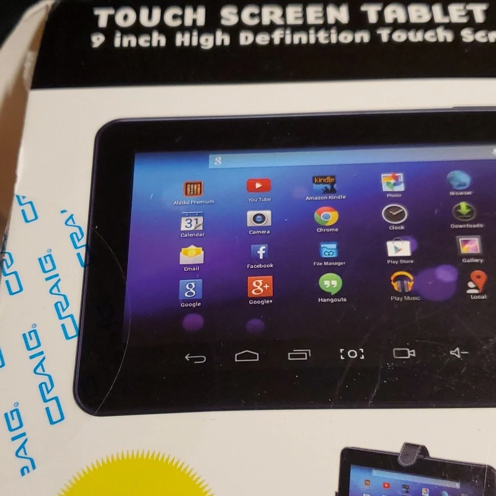 9" Touch Screen Bluetooth Tablet with Keyboard & Case & Original Box/Docs - Picture 6 of 13